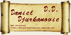 Daniel Đurkanović vizit kartica